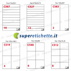 MARKIN Etichette Adesive A4 - immagine 4