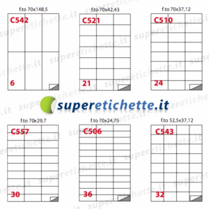 MARKIN Etichette Adesive A4 - immagine 6