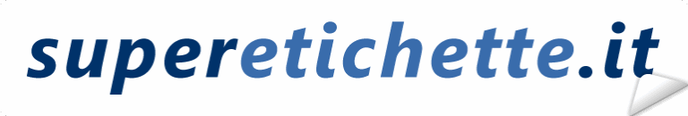 logo superetichette su etichetta bianca